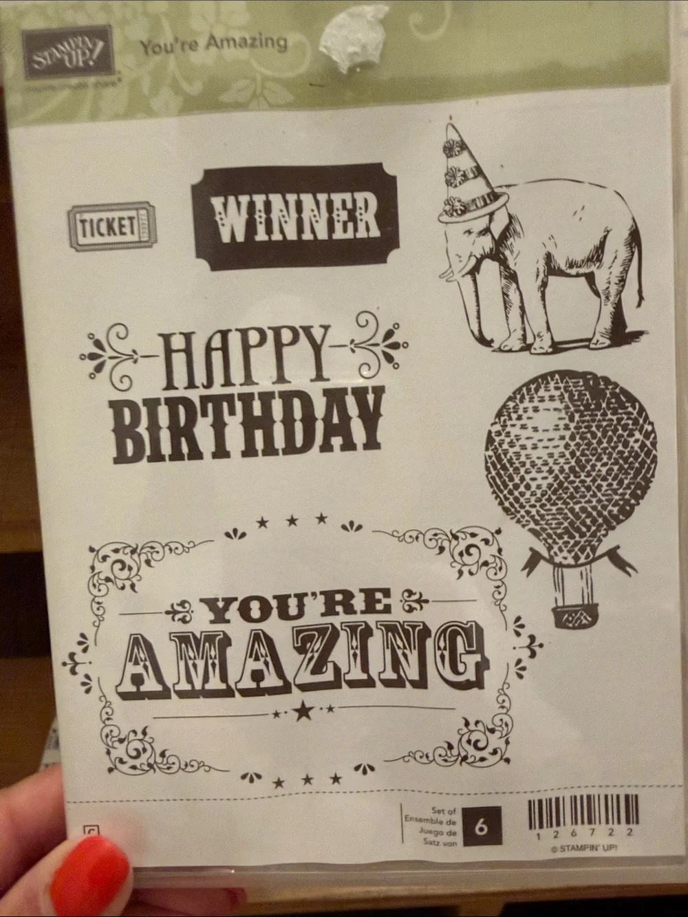 Stampin' Up! Black birthday and invitation stamp Sentiment Stamp Sets